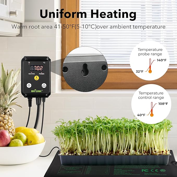 BN-LINK Seedling Heat Mat Heating Pad 20" x 20.75" - Image 6
