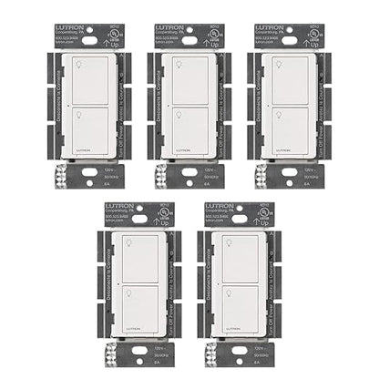 Lutron Caseta Original Smart Light Switch 5 Pack, by Lutron