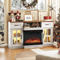 Bonnlo Fireplace TV Stand for up to 65-Inch TVs, Modern Electric Fireplace TV by Bonnlo