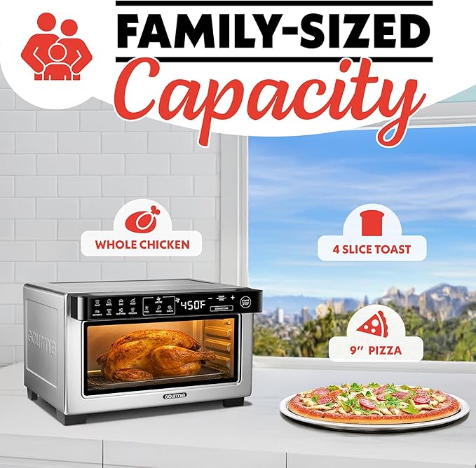 Gourmia Toaster Oven Digital Air Fryer - Image 5
