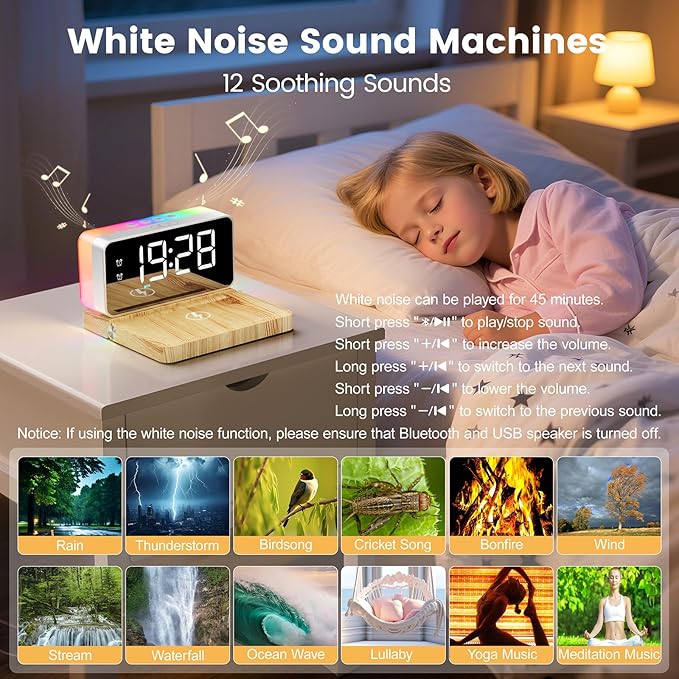 CHOUYONL Alarm Clocks for Bedrooms - Image 5