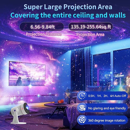 Star Projector, Galaxy Projector Upgraded Clear Lens, 10 Realistic Planetarium - Image 5