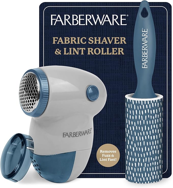 Farberware Fabric Shaver & Lint Remover Set – Battery Operated Sweater Shaver by BestBrands