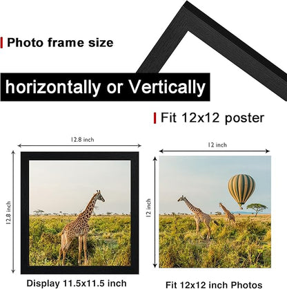 TKYGU 12x12 Picture Frame Set of 5, Horizontal and Vertical Formats - Image 2