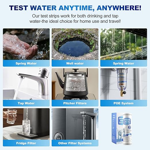 21-in-1 Home Drinking Water Testing Kit, 145 Strips + 4 Bacteria Tests - Image 7