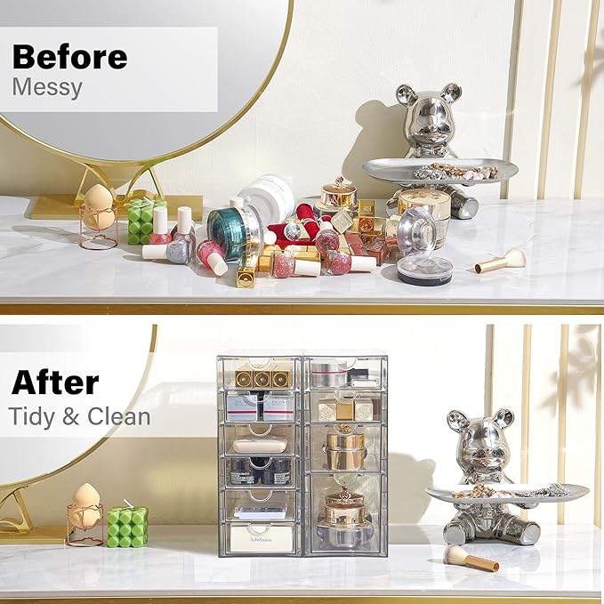 Prsildan Acrylic Drawer Makeup Organizer - Image 4