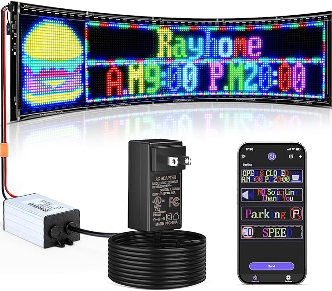 Rayhome Double Row Huge Bright Advertising Programmable LED Sign by Rayhome