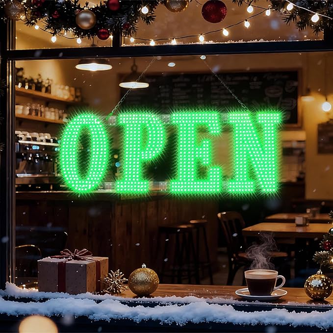 40" x 14" Large LED Open Signs - Image 9