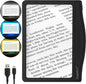 MagniPros 5X Rechargeable Large Ultra Bright LED Page Magnifier by MagniPros
