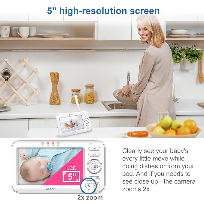 VTech VM5463-2 Baby Monitor 5" Screen - Image 3