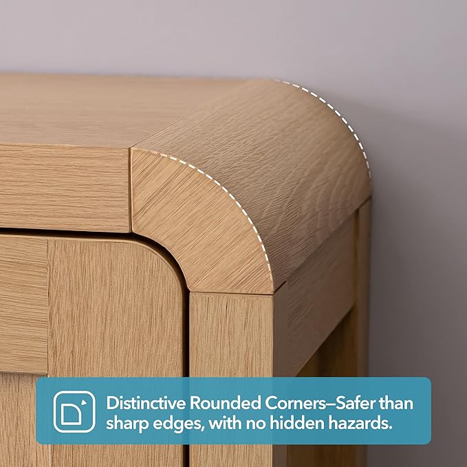 Modern Farmhouse Bathroom Wall Cabinet, Oak Finish Medicine Cabinet - Image 3