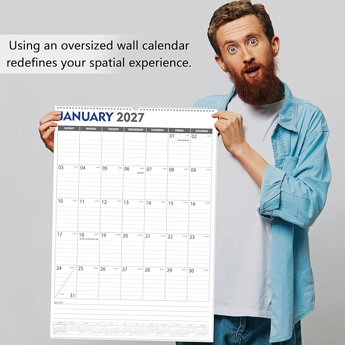 GuassLee Large Wall Calendar 2026-2027, Jan. 2026 to Jun. 2027, 18-Month Paper - Image 6