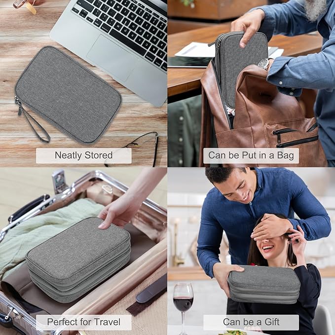 FYY Electronic Organizer, Large Travel Cable Organizer Bag Pouch Electronic - Image 7
