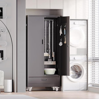 Broom Closet Storage Cabinet - Image 7