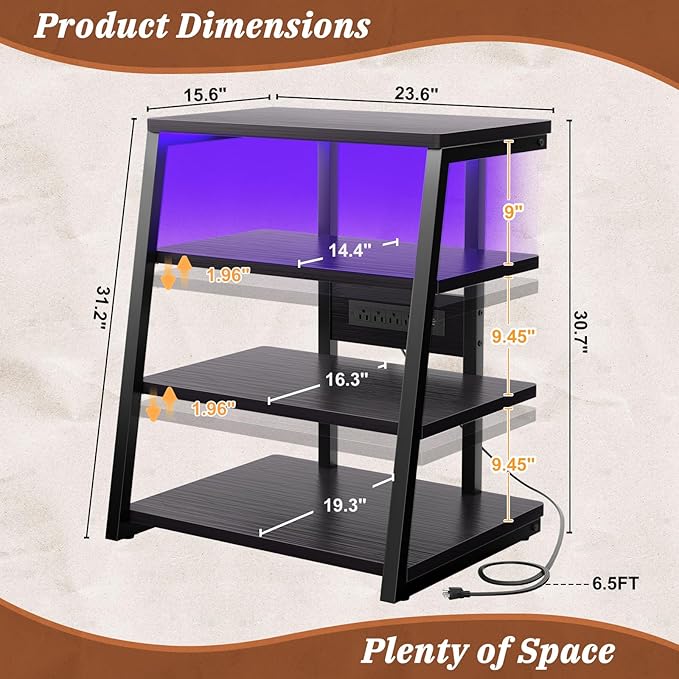 Armocity 4-Tier AV Media Stand - Image 3