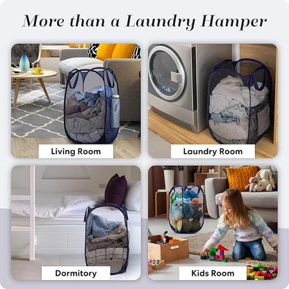 Handy Laundry Collapsible Mesh Pop Up Hamper - Image 8