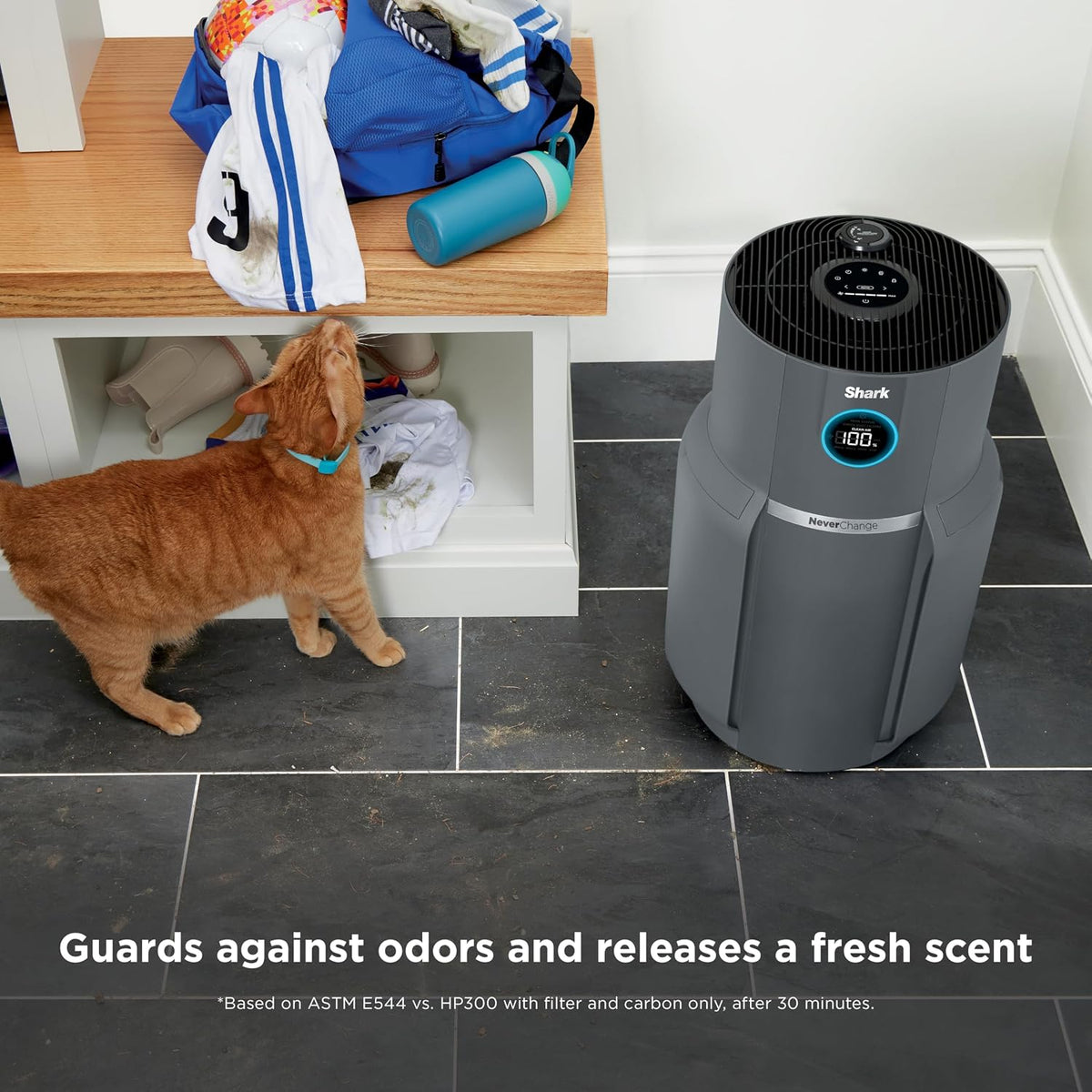 shark neverchange air purifier max, hp301, grey, view 10