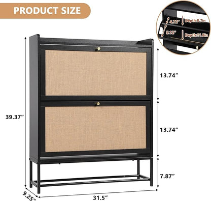 AVZEAR Narrow Shoe Storage Cabinet - Image 2