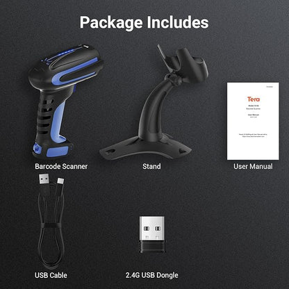 Tera Barcode Scanner Wireless 2D QR - Image 8