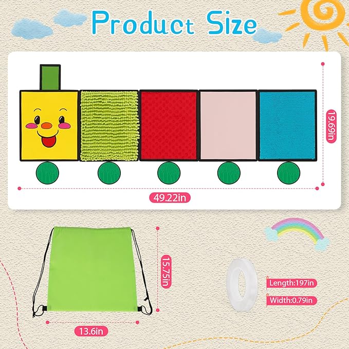 Sensory Wall Panel for Kids, Sensory Toys for Wall ＆ Floor, Sensory Mats for - Image 3