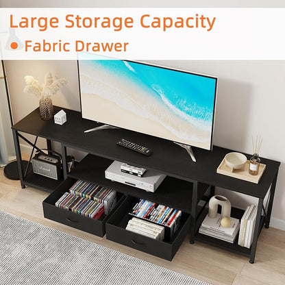 GYIIYUO TV Stand with Fabric Drawers - Image 4