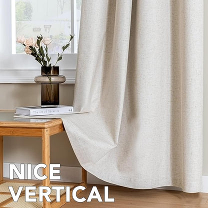 H.VERSAILTEX Linen Curtains 100% Blackout Curtains - Image 7