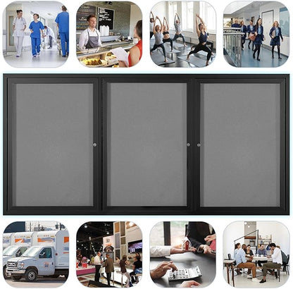 Enclosed Bulletin Board Outdoor Noticeboard - Image 8