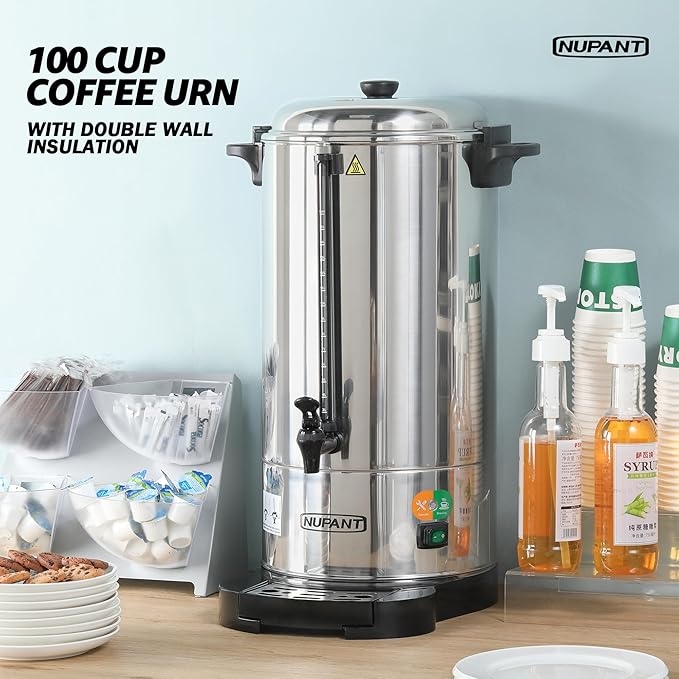 Commercial Coffee Urn 100 Cup/15L Coffee Dispenser - Image 7
