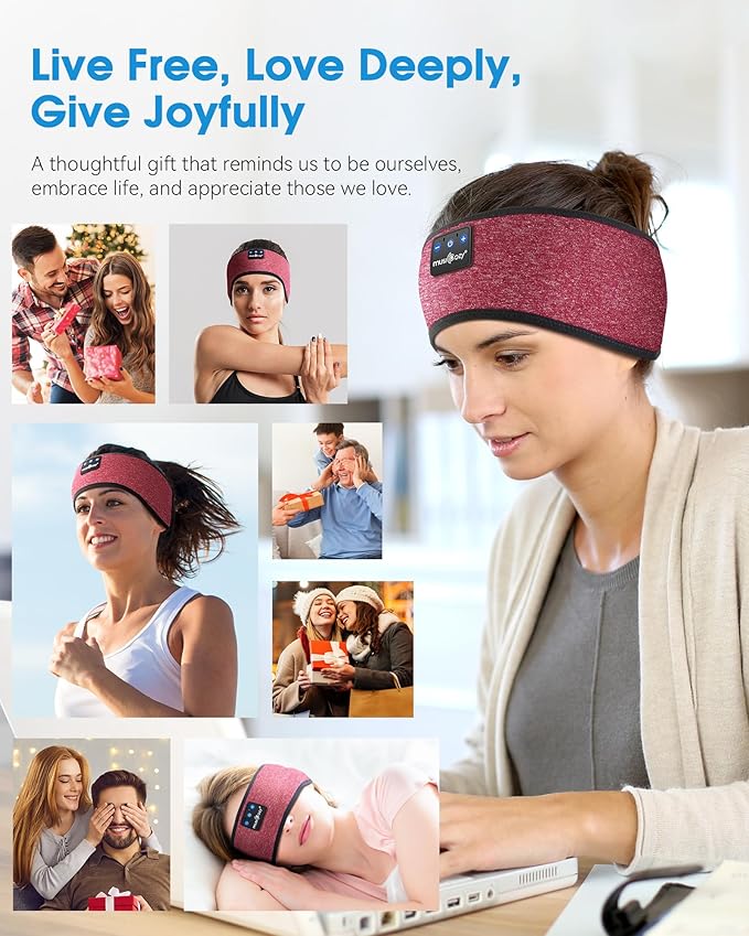 MUSICOZY Sleep Headphones Wireless Bluetooth 5.4 Headband, Music Sports - Image 7