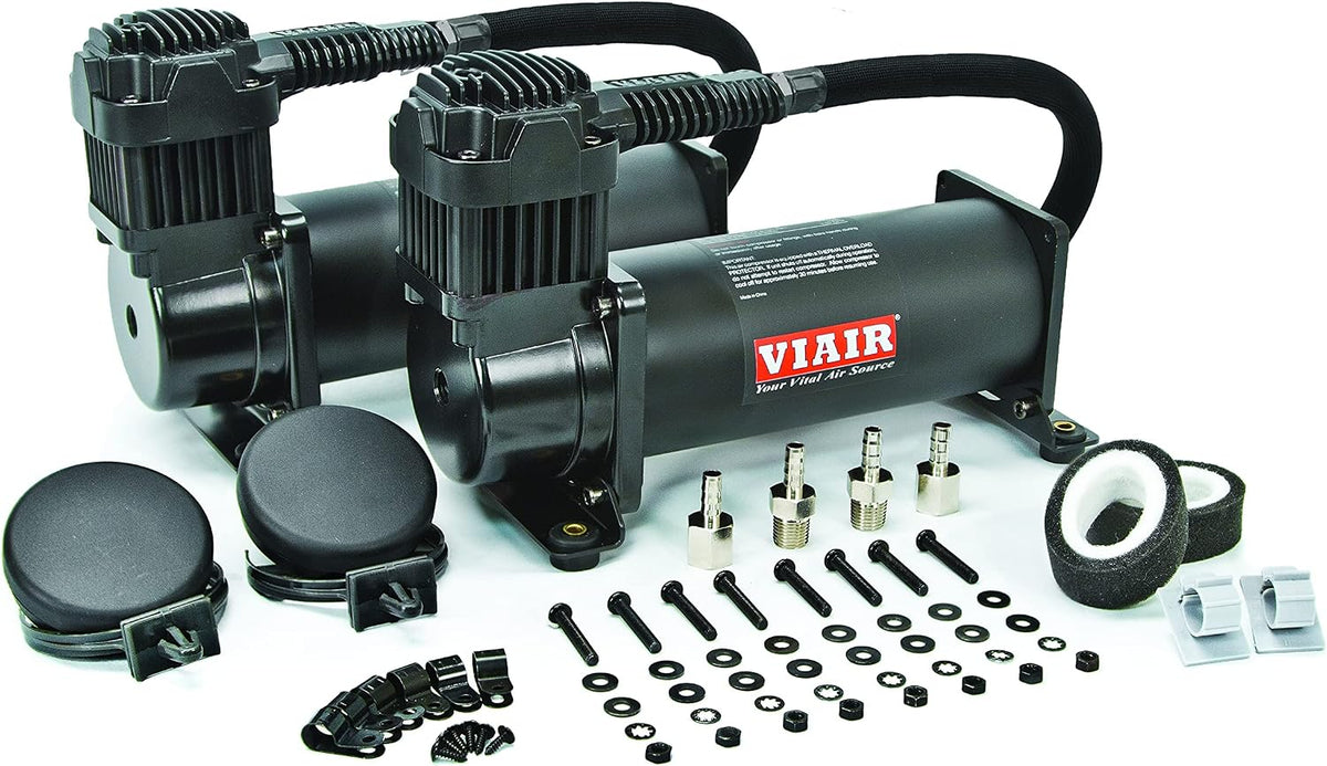 VIAIR 444C Dual Air Compressor for Air Suspension (2 Pack) 12V Continuous Dut...