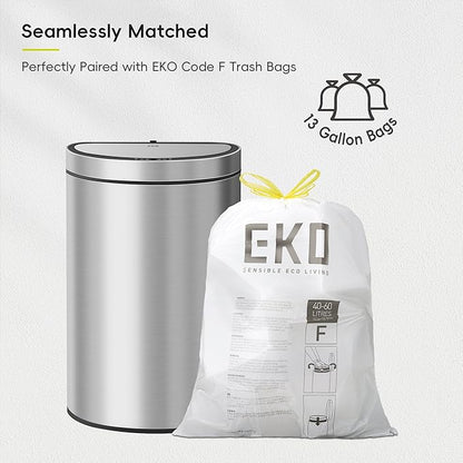 EKO Mirage Semi-Round Motion Sensor Trash Can, 47 Liter / 12.4 Gallon Automatic - Image 9