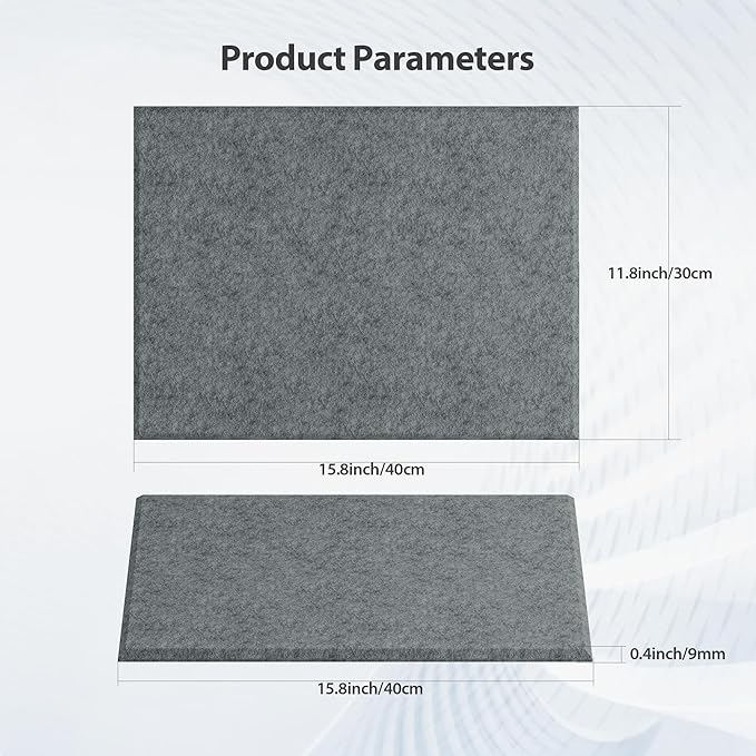 Amantech 12 Pack Acoustic Panels Self Adhesive Sound Proof Foam, High Density - Image 6