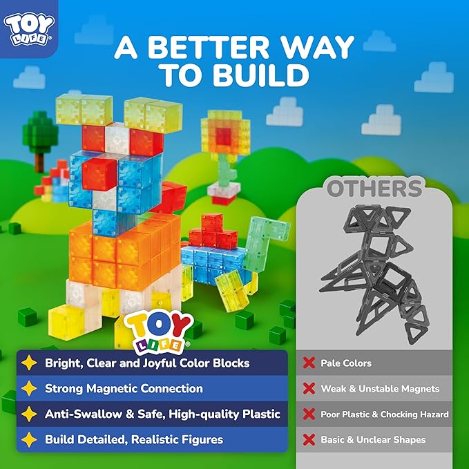 TOY Life 36PCS Magnetic Blocks for Kids Ages 4-8, Magnetic Building Blocks for - Image 4