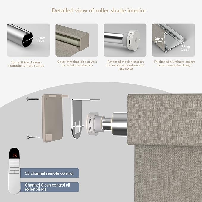 Boolegon Motorized Roller Blinds - Image 5