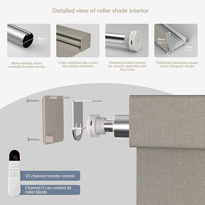 Boolegon Motorized Roller Blinds - Image 5