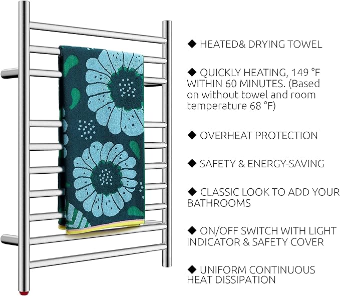 HEATGENE Towel Warmer, Compact Electric Towel Warmer - Image 3