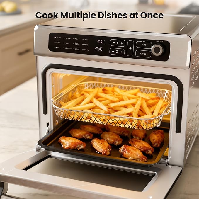 Kismile 25QT Air Fryer Toaster Oven Combo, 12-in-1 Large Countertop Convection - Image 4