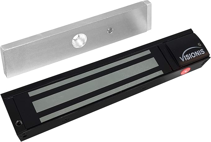 Visionis VS-VISML600LED-BL Indoor 600lbs Black Electromagnetic Lock by Visionis