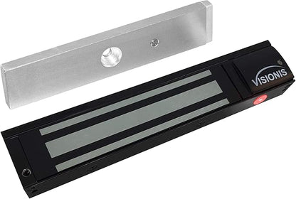 Visionis VS-VISML600LED-BL Indoor 600lbs Black Electromagnetic Lock by Visionis