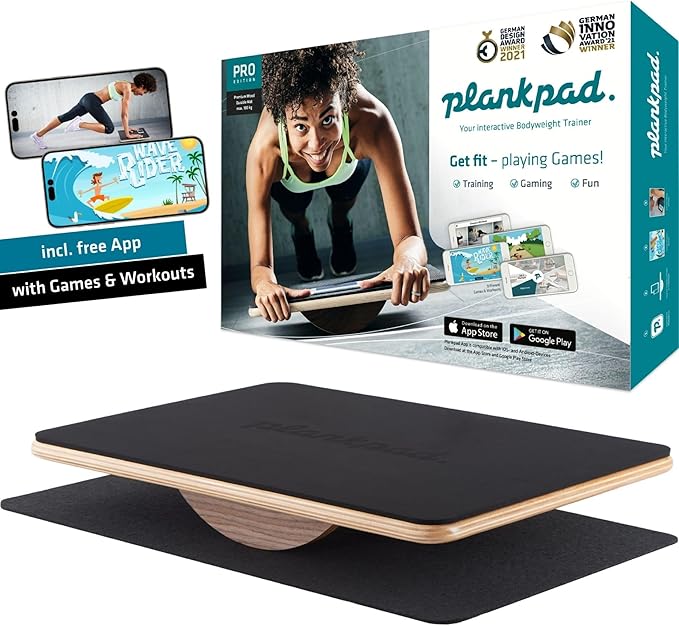 Plankpad PRO Get fit Playing Games & Workouts; Plank & Balance Board by Plankpad