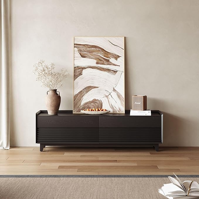 POVISON Fully-Assembled Mid Century Modern TV Stand - Image 2