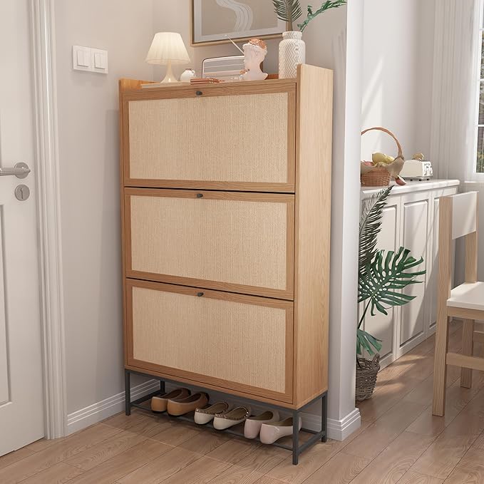 AVZEAR Narrow Shoe Storage Cabinet - Image 3