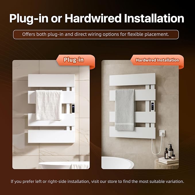 Electric Heated Towel Warmer Rack - Image 3