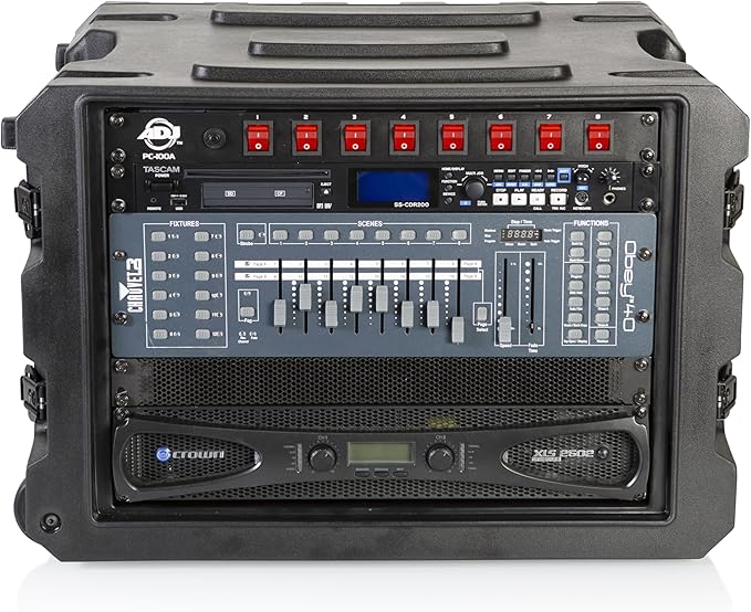 Gator Cases Pro Series 19" Depth 8U Rolling Rack Case - Image 16