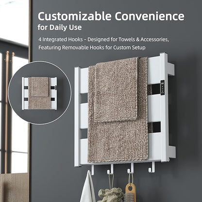 K&KALONZO Towel Warmer for Bathroom, Wall-Mounted Heated Towel Rack - Image 5