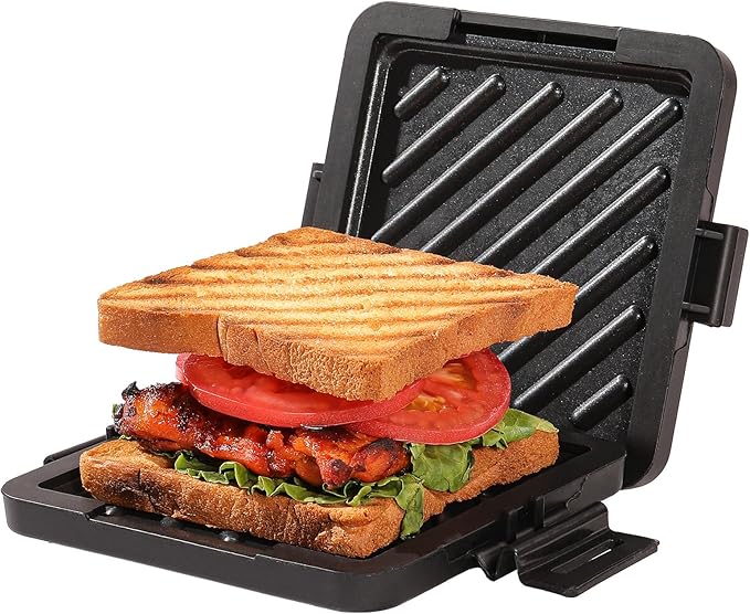 Microwave Toastie Sandwich Maker, Nonstick Plate Panini Maker, Versatile by Unknown