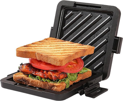 Microwave Toastie Sandwich Maker, Nonstick Plate Panini Maker, Versatile by Unknown