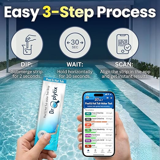 10-in-1 Pool & Spa Water Test Kit - Image 2