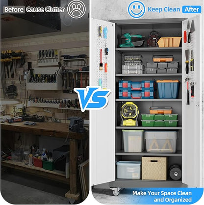 Metal Garage Storage Cabinet - Image 7
