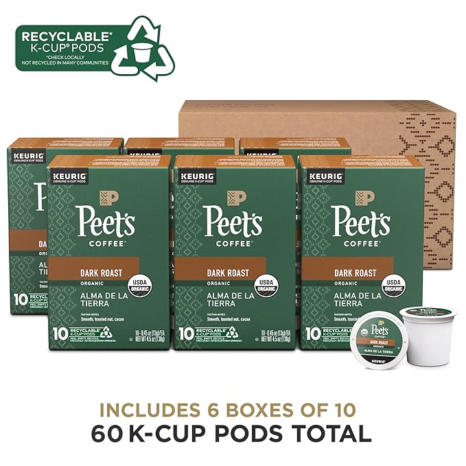 Peet's Coffee, USDA Organic Dark Roast Keurig K-Cup Pods - Image 2